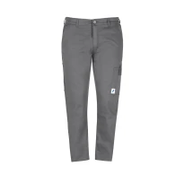 Pantalón Económico Gris Multibolsillos Algodón 100% Massaua Acolchado Forrado Invierno