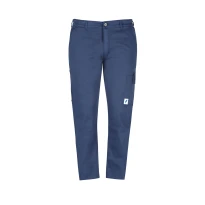 Pantalón Económico Azul Multibolsillos Algodón 100% Massaua Relleno de Franela Invierno