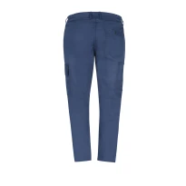 Pantalón Económico Azul Multibolsillos Algodón 100% Massaua Relleno de Franela Invierno