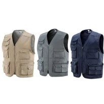 Chaleco de trabajo de verano multibolsillos