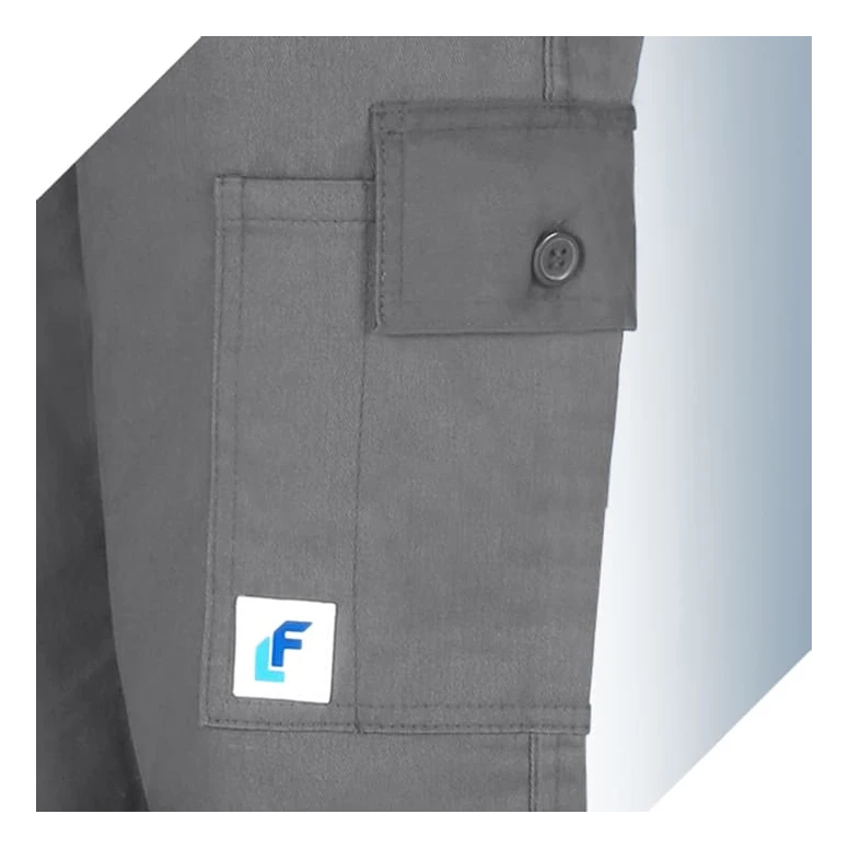 Pantalón Económico Gris Multibolsillos Algodón 100% Massaua