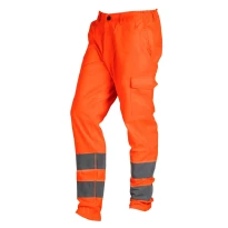 Pantalones de trabajo Alta Visibilidad LF Multibolsillos Slim Fit con bandas