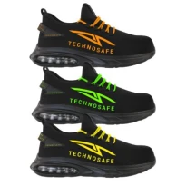 Zapatos de seguridad bajos sin metal Technosafe Neon Dark Mode S1PL FO SR ESD