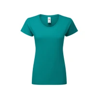Camiseta de Trabajo para Mujer 100% Algodón Fruit Of The Loom Iconic 195 T FR614240