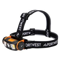 Luz Frontal USB para Gorra de Trabajo con Sensor de Movimiento LED Portwest PA76
