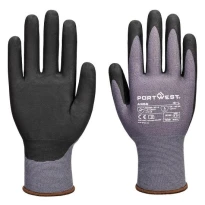 12 Unidades - Guantes de Trabajo Recubiertos en Nitrilo Stretch Portwest Essential A356