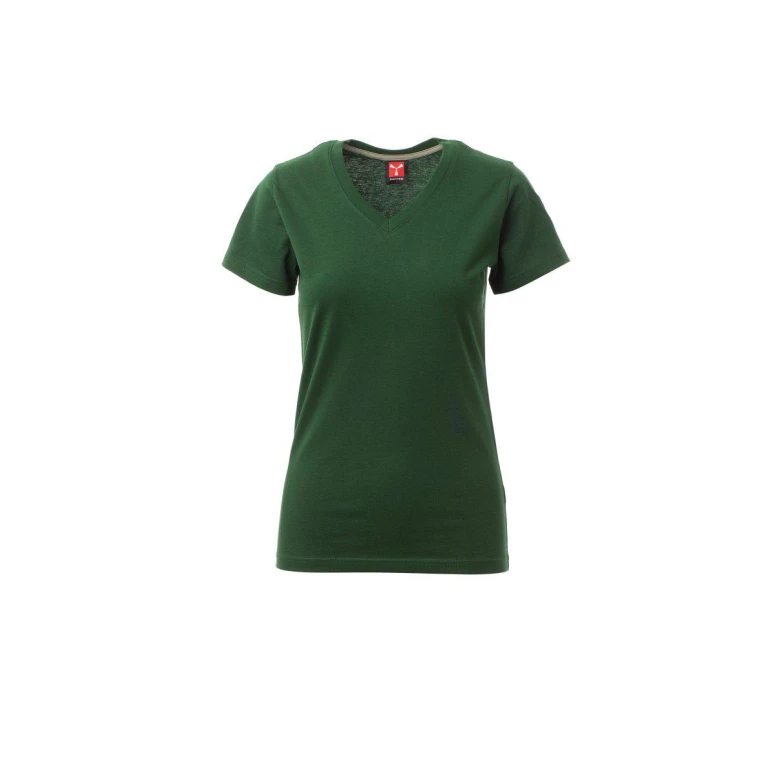Camiseta de cuello en V de manga corta en 100% Algodón V-Neck Mujer - Payper