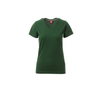 Camiseta de cuello en V de manga corta en 100% Algodón V-Neck Mujer - Payper