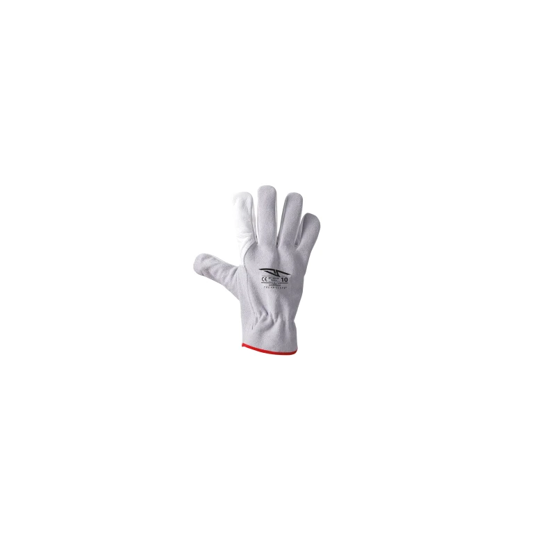 12 Unidades – Guantes de trabajo de piel flor Technosafe GFC1002WH