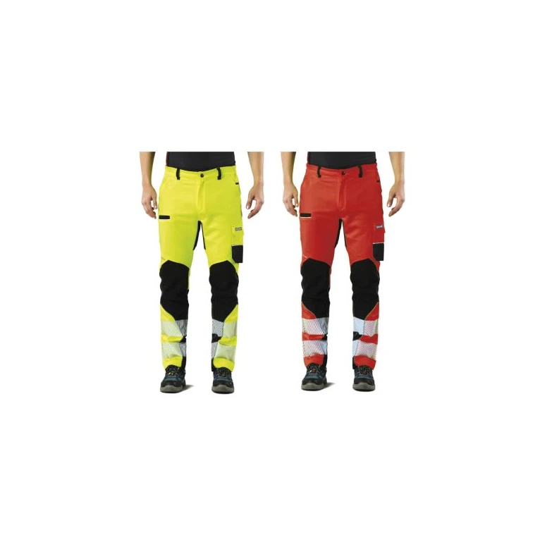 Pantalón de trabajo de alta visibilidad multibolsillos elástico Issa Line Extreme Trousers 8830BHV