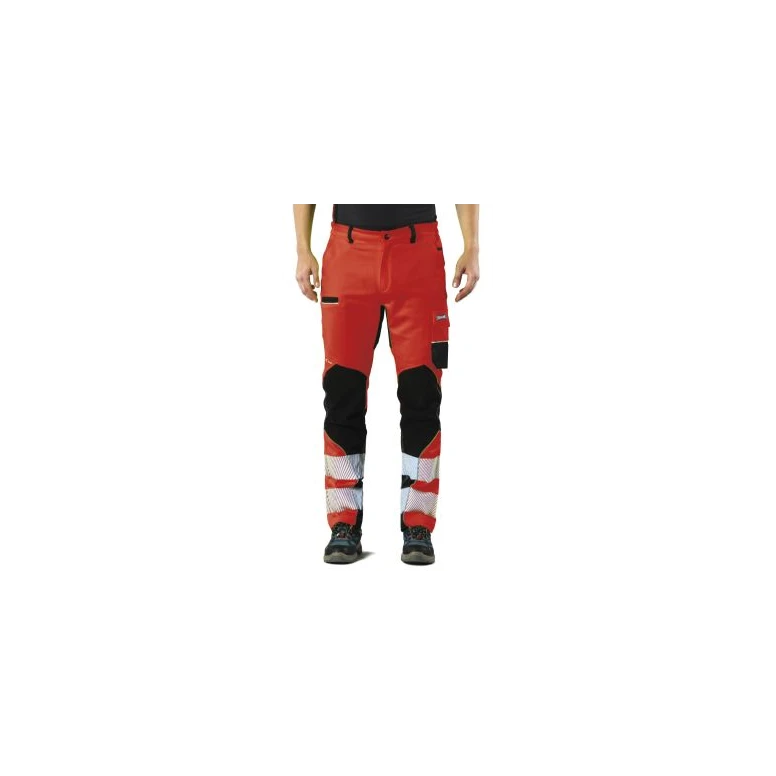 Pantalón de trabajo de alta visibilidad multibolsillos elástico Issa Line Extreme Trousers 8830BHV