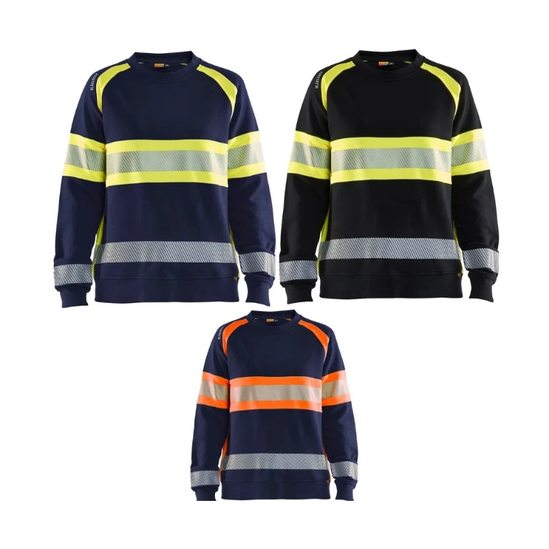 Sudadera de trabajo Blaklader Alta Visibilidad 100% Algodón Mujer 340911588933L
