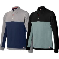 Polo elástica de manga larga Issa Line - 8776