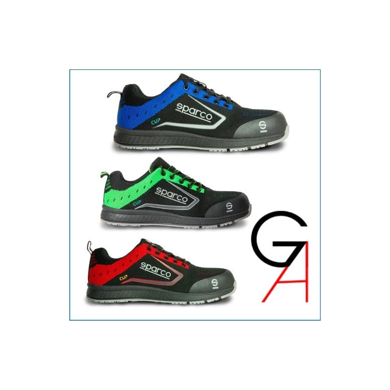 Zapatos de seguridad Sparco - CUP S1P SRC Ligeras y Transpirables