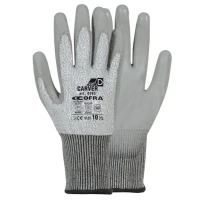 12 Pares - Guantes de Trabajo Cofra Stretch de Poliuretano G085-D100
