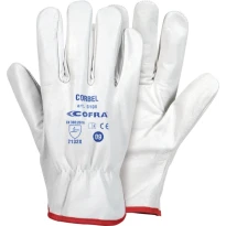 12 Pares - Guantes de Trabajo Cofra Corbel de Cuero G108-DD00