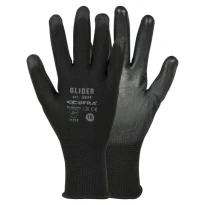 12 Pares - Guantes de Trabajo Cofra Glider Stretch de Poliuretano G044-D100