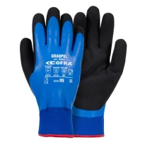 12 Pares - Guantes de Trabajo Stretch Cofra de Látex Graupel G025-D100