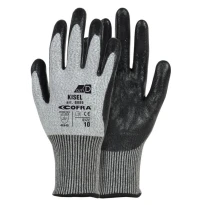 12 Pares - Guantes de Trabajo Stretch Cofra de Nitrilo Kisel G089-D100