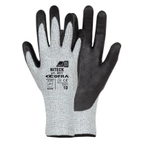 12 Pares - Guantes de Trabajo Cofra de Nitrilo Niteck G077-DD00