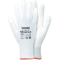 12 Pares - Guantes de Trabajo Cofra Soaring de Poliuretano G047-D102