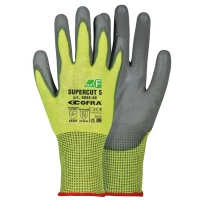 12 Pares - Guantes de Trabajo Cofra Suprtcut 5 de Poliuretano G080-D100