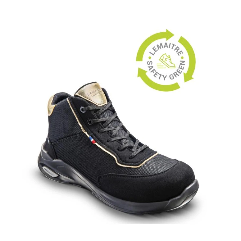 Zapatos de seguridad alto Lemaitre Eva S3S Metalfree para mujer