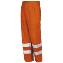Pantalón de trabajo Alta Visibilidad Multibolsillos Issa Line AV 8430N