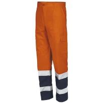 Pantalón de trabajo Alta Visibilidad Multibolsillos Issa Line AV 8430N