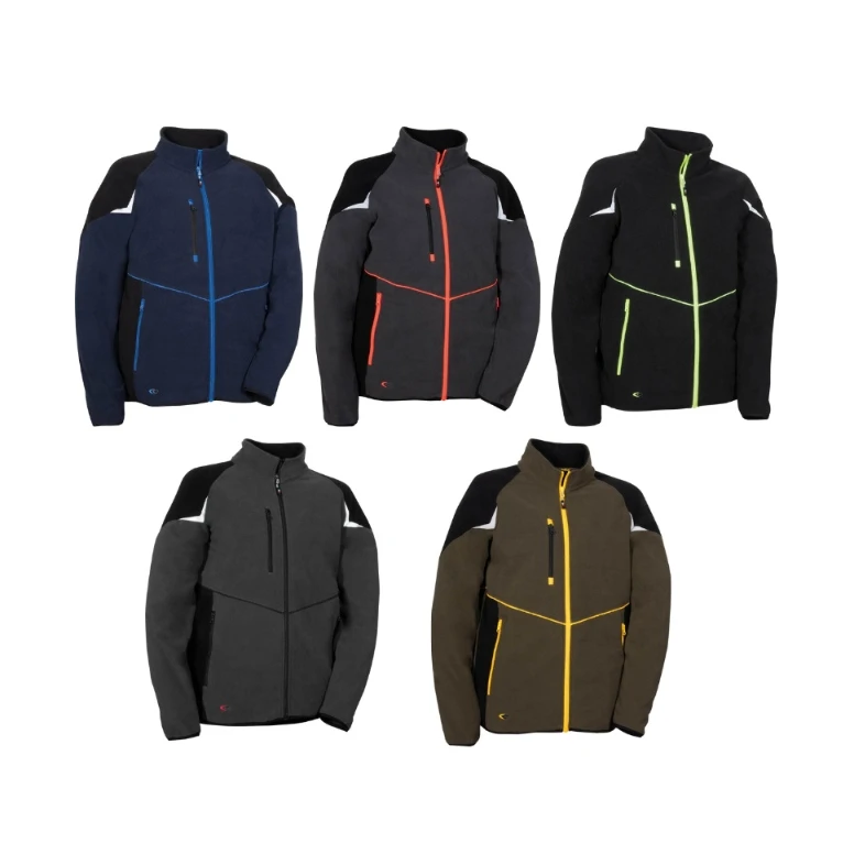 Sudadera de trabajo multibolsillos con cremallera completa Cofra Vilebo V645-0-0