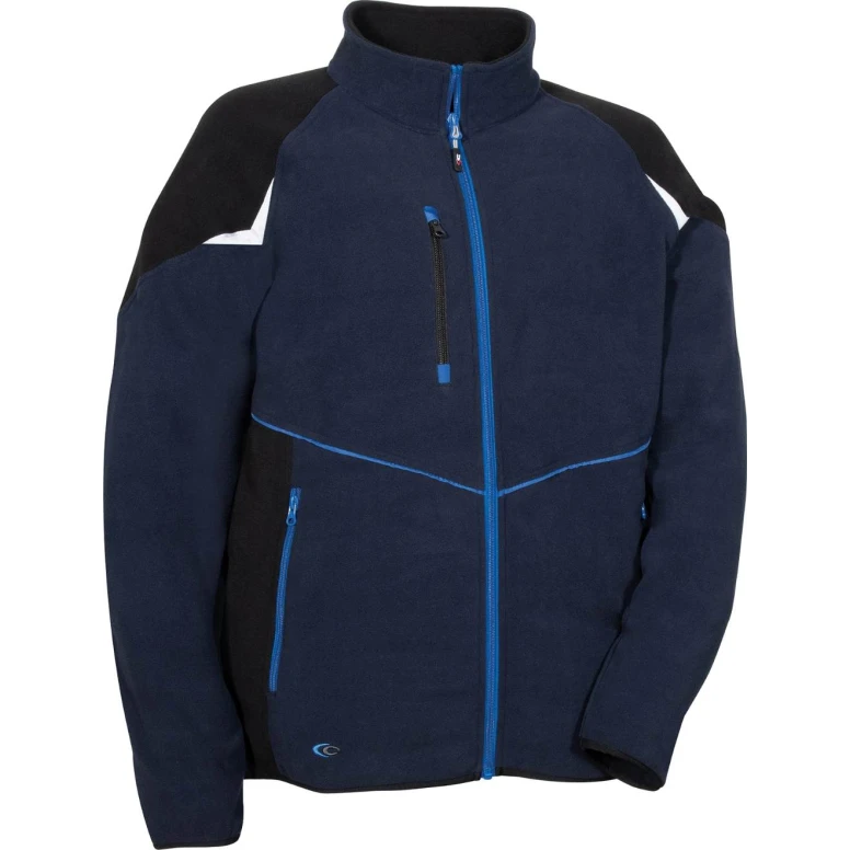 Sudadera de trabajo multibolsillos con cremallera completa Cofra Vilebo V645-0-0