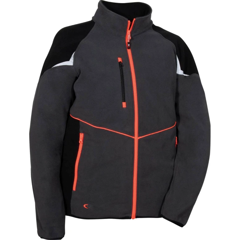 Sudadera de trabajo multibolsillos con cremallera completa Cofra Vilebo V645-0-0