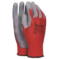 Liquidación total - 12 Pares - Guantes de trabajo de Poliuretano Recubierto PU - Issa Line 07284 color negro Número 11