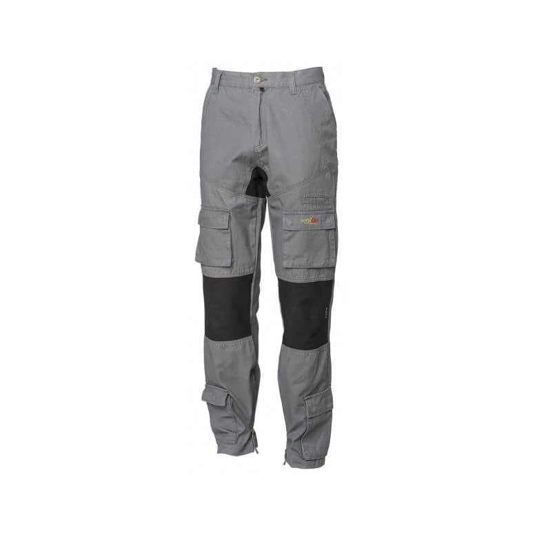 Pantalón de trabajo ISSA LINE Stretch On 8738 Multibolsillos Bolsillos laterales 100% algodón