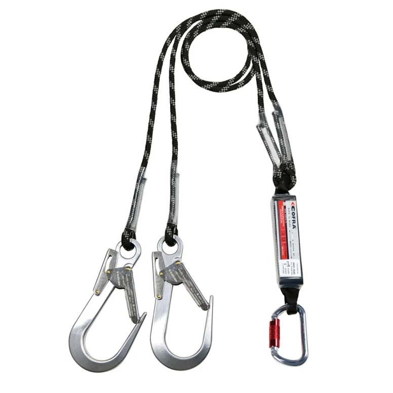 Doble Cuerda de Seguridad Anticaídas Cofra Cruxon A021-1120