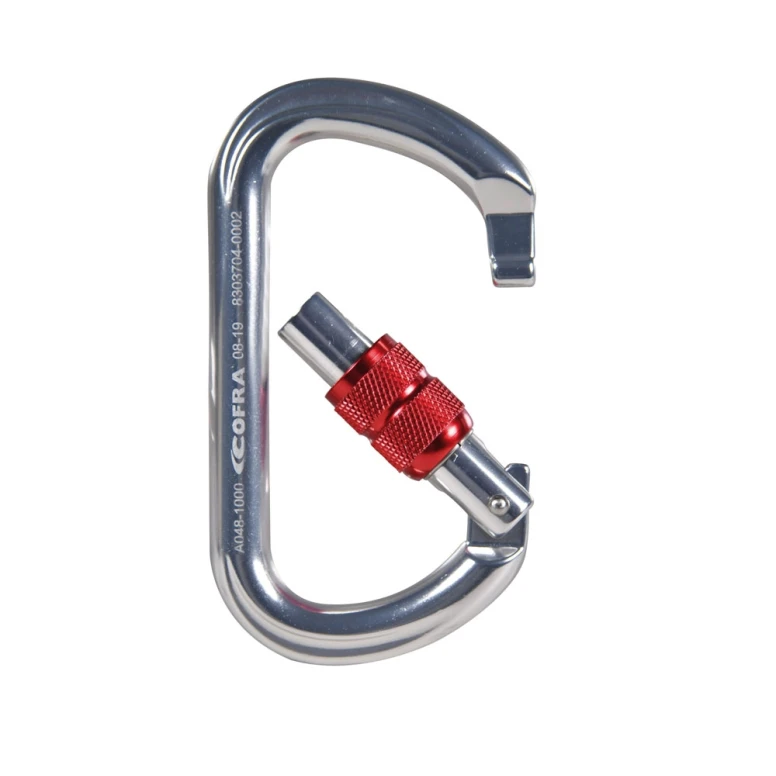 5 Unidades – Mosquetón de trabajo Cofra Ligam Screw A048-B100