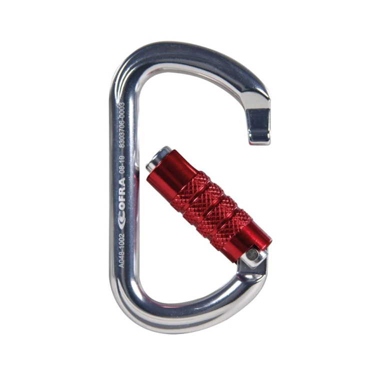 5 Unidades – Mosquetón de trabajo Cofra Ligam Screw A048-B100