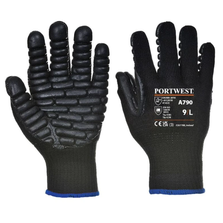 12 Pares - Guantes de trabajo antivibración - A790 Portwest