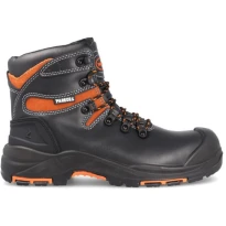 Calzado de Seguridad Paredes Black Electron II SB PL FO SR CI HI HRO SP5208 Alto Sin Metal