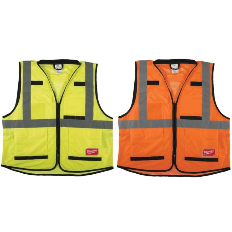 Chaleco de trabajo de alta visibilidad multibolsillos Milwaukee Premium 4932471895