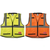 Chaleco de trabajo de alta visibilidad multibolsillos Milwaukee Premium 4932471895