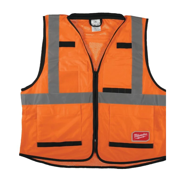 Chaleco de trabajo de alta visibilidad multibolsillos Milwaukee Premium 4932471895