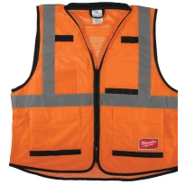 Chaleco de trabajo de alta visibilidad multibolsillos Milwaukee Premium 4932471895