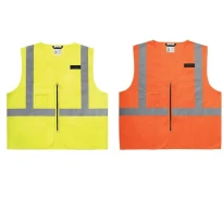 Chaleco de trabajo de alta visibilidad con múltiples bolsillos Milwaukee Contractor 4932493994