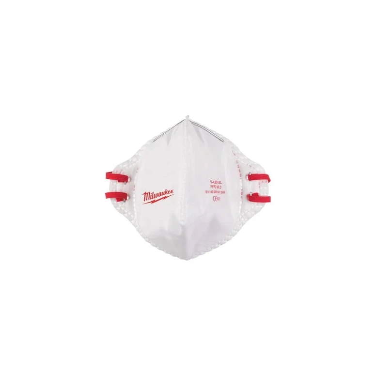 20 Unidades - Mascarilla de Trabajo FFP2 con Válvula Milwaukee Respirator 4932479238