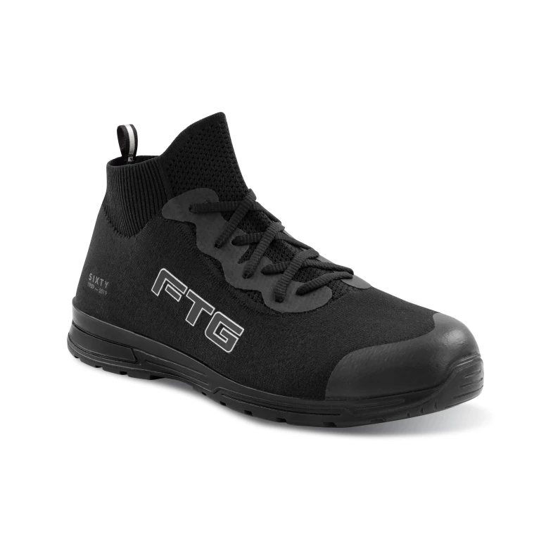 Zapatos de seguridad FTG Black High S3 SRC ESD Altos  Impermeables