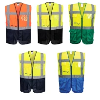 Chaleco de Trabajo Alta Visibilidad Multibolsillos Varsovia Executive Portwest C476