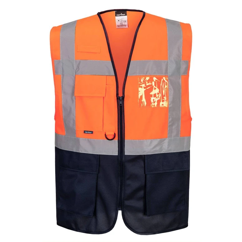 Chaleco de Trabajo Alta Visibilidad Multibolsillos Varsovia Executive Portwest C476