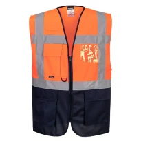 Chaleco de Trabajo Alta Visibilidad Multibolsillos Varsovia Executive Portwest C476
