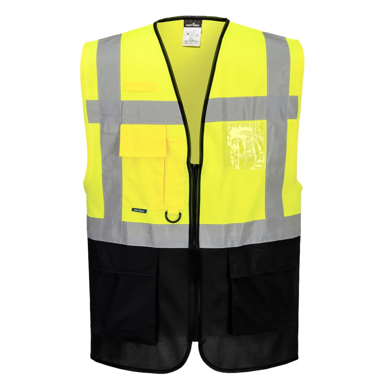 Chaleco de Trabajo Alta Visibilidad Multibolsillos Varsovia Executive Portwest C476